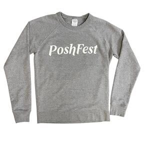Poshmark Exclusive Posh Fest PoshFest Graphic sweatshirt Crewneck Gray Women’s S